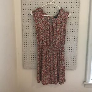 Pink and purple floral sun dress